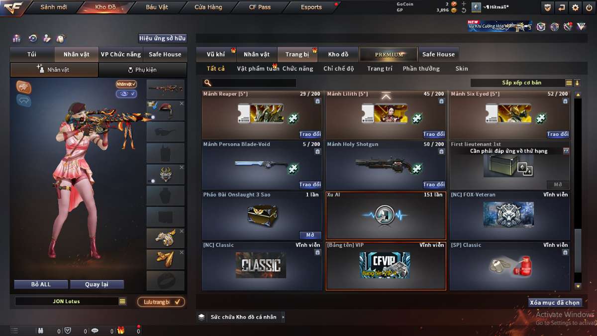 shop acc cf uy tin gia re